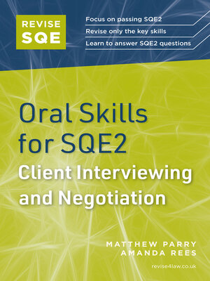 cover image of Revise SQE Oral Skills for SQE2